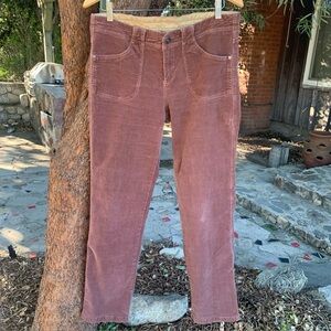 Kuhl Kory Women's Corduroy Pants Size 12 Brown Straight Leg Pockets Casual